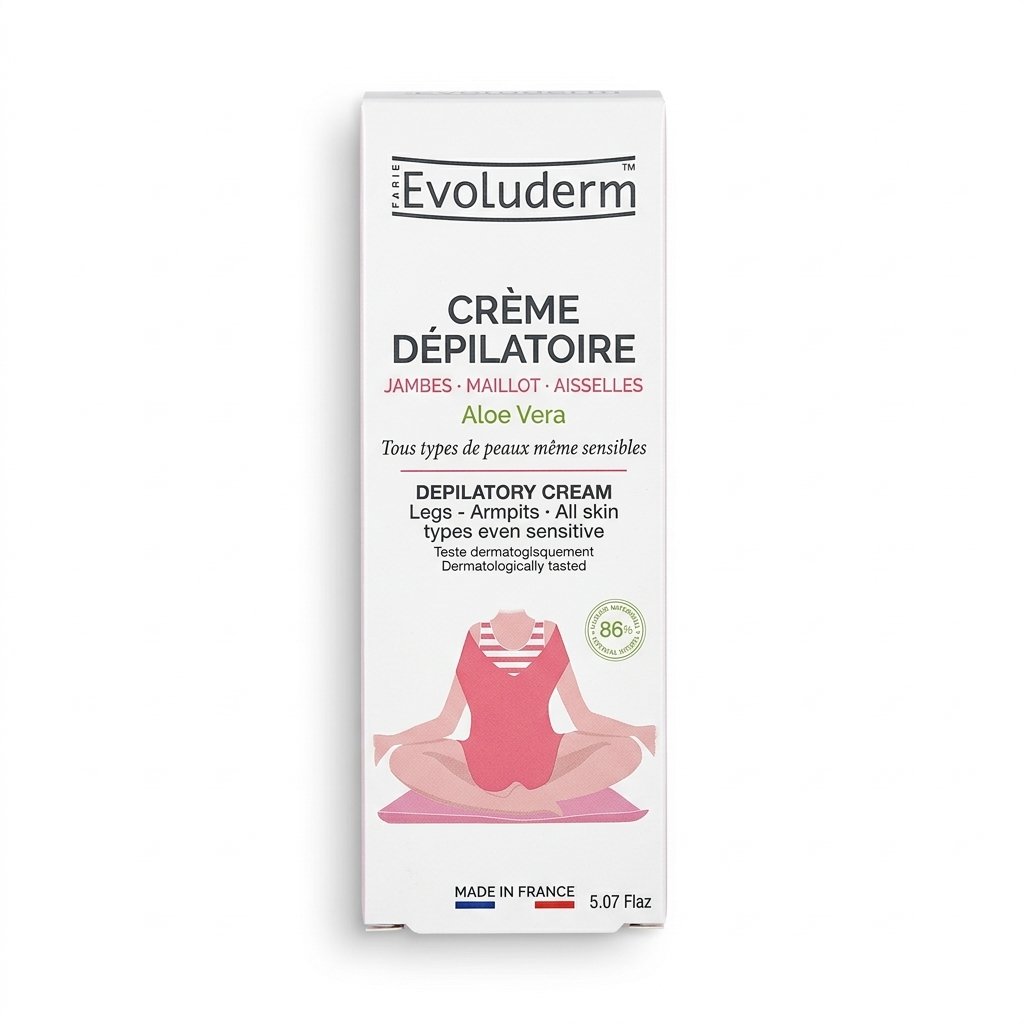 Evoluderm – CRÈME DÉPILATOIRE JAMBES – MAILLOT – AISSELLES – Élimination des poils – 150 ml H&O Parapharmacie - Algérie Evoluderm – CRÈME DÉPILATOIRE JAMBES – MAILLOT – AISSELLES – Élimination des poils – 150 ml H&O Parapharmacie - Algérie