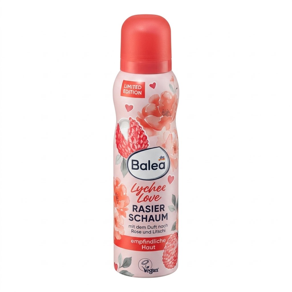 Balea – Lychee Love Rasier Schaum – Mousse de rasage pour peau sensible H&O Parapharmacie - Algérie Balea – Lychee Love Rasier Schaum – Mousse de rasage pour peau sensible H&O Parapharmacie - Algérie