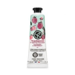 Yves Rocher – Crème Mains Hydratante Framboise & Menthe Poivrée – Hydratation Intense – 30 ml