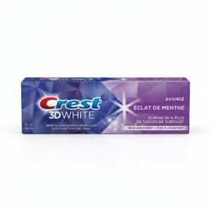 Crest – 3DWHITE Éclat de Menthe – Blanchiment & Protection Anti-Caries – 70 ml