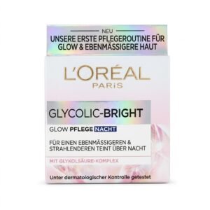 L'Oréal Paris – Glycolic-Bright Glow Pflege Nacht – Teint unifié et éclatant – 50ml