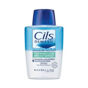 Maybelline – Cils Demaq Démaquillant Yeux 2 en 1 – Tous Maquillages, Waterproof – 125 ml