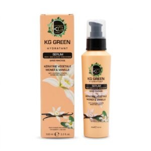 KG Green – Sérum Hydratant Kératine Végétale Monoï & Vanille – Cheveux hydratés et nourris – 100 ml