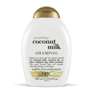 OGX – Nourishing + Coconut Milk Shampoo – Nutrition et Force – 385 ml