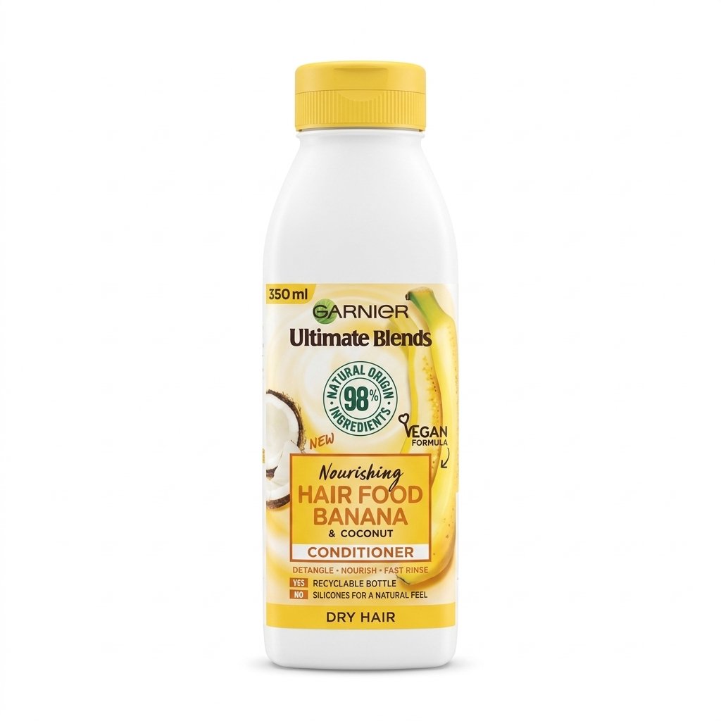 Garnier – Ultimate Blends Hair Food Banana & Coconut Conditioner – Cheveux nourris et démêlés – 350ml H&O Parapharmacie - Algérie Garnier – Ultimate Blends Hair Food Banana & Coconut Conditioner – Cheveux nourris et démêlés – 350ml H&O Parapharmacie - Algérie