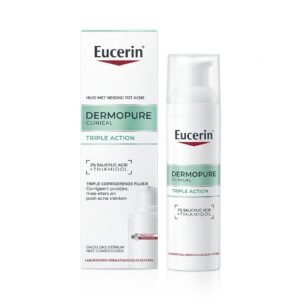 Eucerin – Dermopure Triple Action Correcting Fluid – Corrige imperfections et taches post-acné – Non visible