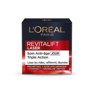 L'Oréal Paris – Revitalift Laser Triple Action Soin Anti-âge Jour – Lisse, raffermit et illumine