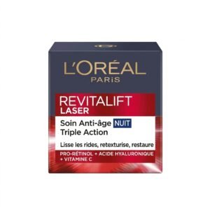 L'Oréal Paris – Revitalift Laser Triple Action – Soin Anti-âge Nuit – Non visible