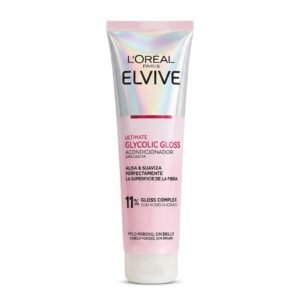 L'Oréal – Elvive Ultimate Glycolic Gloss Acondicionador Amaciador – Cheveux lisses et brillants – Non visible