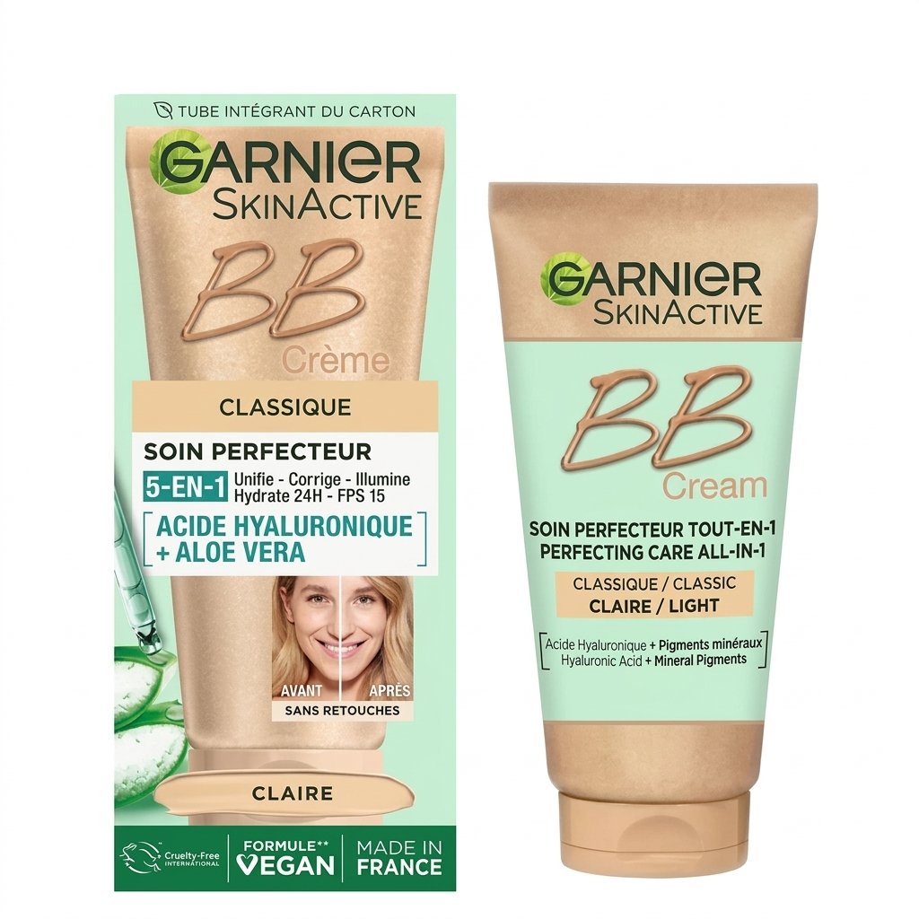 GARNIER BB Crème Soin Anti-Imperfections 5 en 1 Teinte Claire H&O Parapharmacie - Algérie GARNIER BB Crème Soin Anti-Imperfections 5 en 1 Teinte Claire H&O Parapharmacie - Algérie