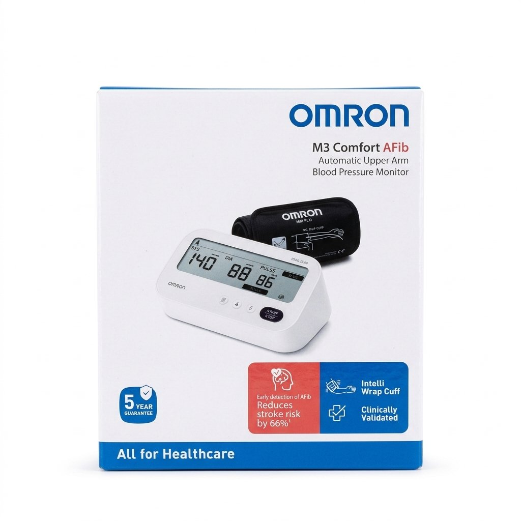 OMRON – M3 Comfort AFib Automatic Upper Arm Blood Pressure Monitor – Surveillance de la pression artérielle et détection précoce de l’AFib H&O Parapharmacie - Algérie OMRON – M3 Comfort AFib Automatic Upper Arm Blood Pressure Monitor – Surveillance de la pression artérielle et détection précoce de l’AFib H&O Parapharmacie - Algérie