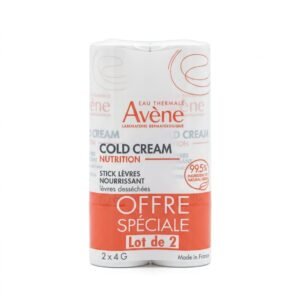 Avène – Cold Cream Nutrition Stick Lèvres Nourrissant – Hydratation intense – 2x4G
