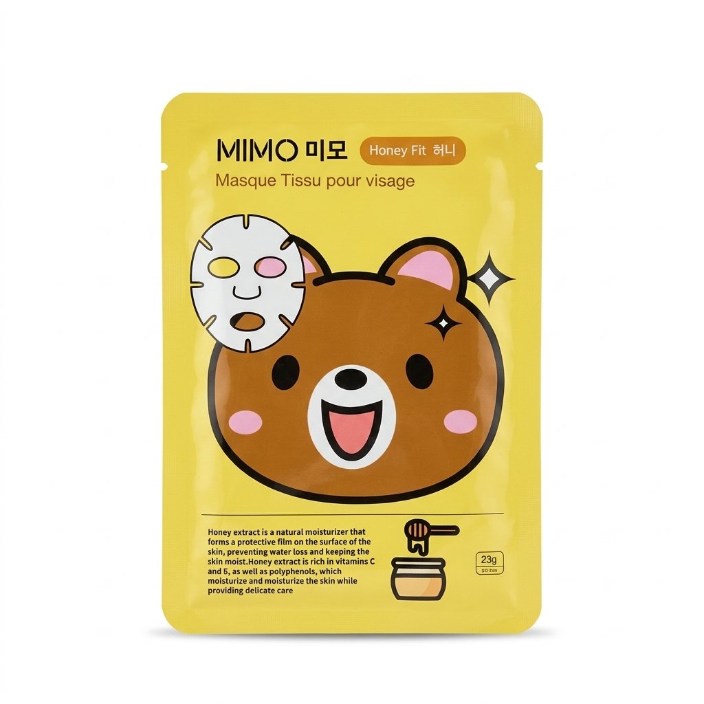 MIMO – Masque Tissu pour visage Honey Fit – Hydratation & Nourrishing – 23g H&O Parapharmacie - Algérie MIMO – Masque Tissu pour visage Honey Fit – Hydratation & Nourrishing – 23g H&O Parapharmacie - Algérie