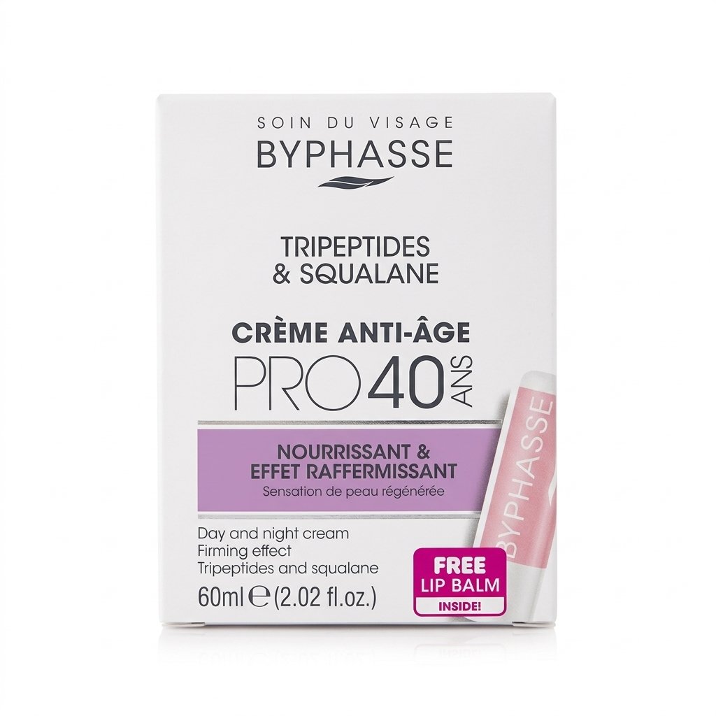BYPHASSE – CRÈME ANTI-ÂGE PRO40 – Nourrissant et raffermissant – 60ml H&O Parapharmacie - Algérie BYPHASSE – CRÈME ANTI-ÂGE PRO40 – Nourrissant et raffermissant – 60ml H&O Parapharmacie - Algérie
