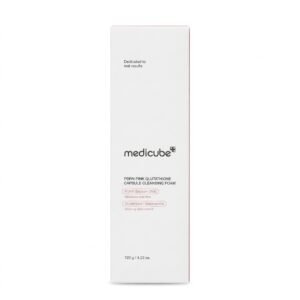 medicube – PDRN Pink Glutathione Capsule Cleansing Foam – Revitalise et raffermit la peau – 120 g