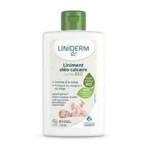LINIDERM – Liniment oléo-calcaire Certifié BIO – Nettoie et protège le siège – 250 mL