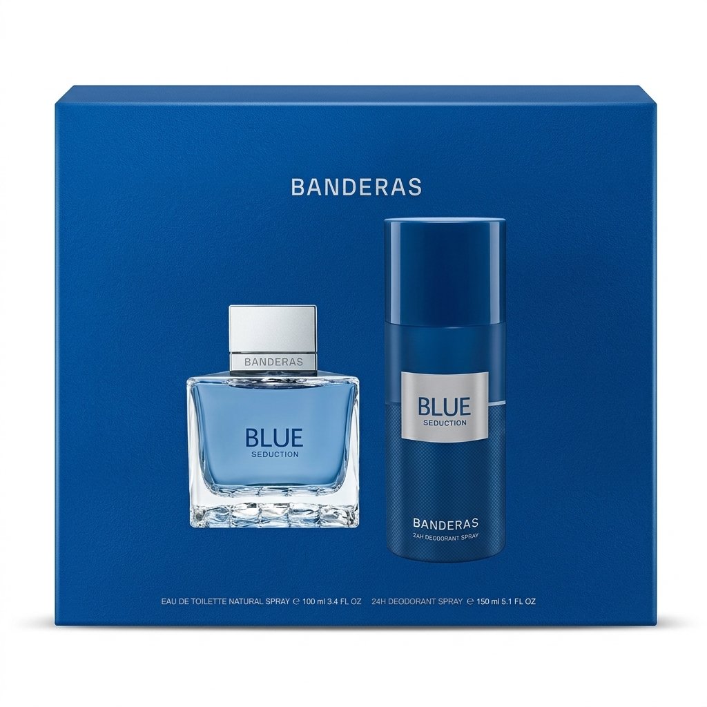 BANDERAS – Blue Seduction Set – Parfum masculin & Déodorant longue tenue – 100ml + 150ml H&O Parapharmacie - Algérie BANDERAS – Blue Seduction Set – Parfum masculin & Déodorant longue tenue – 100ml + 150ml H&O Parapharmacie - Algérie