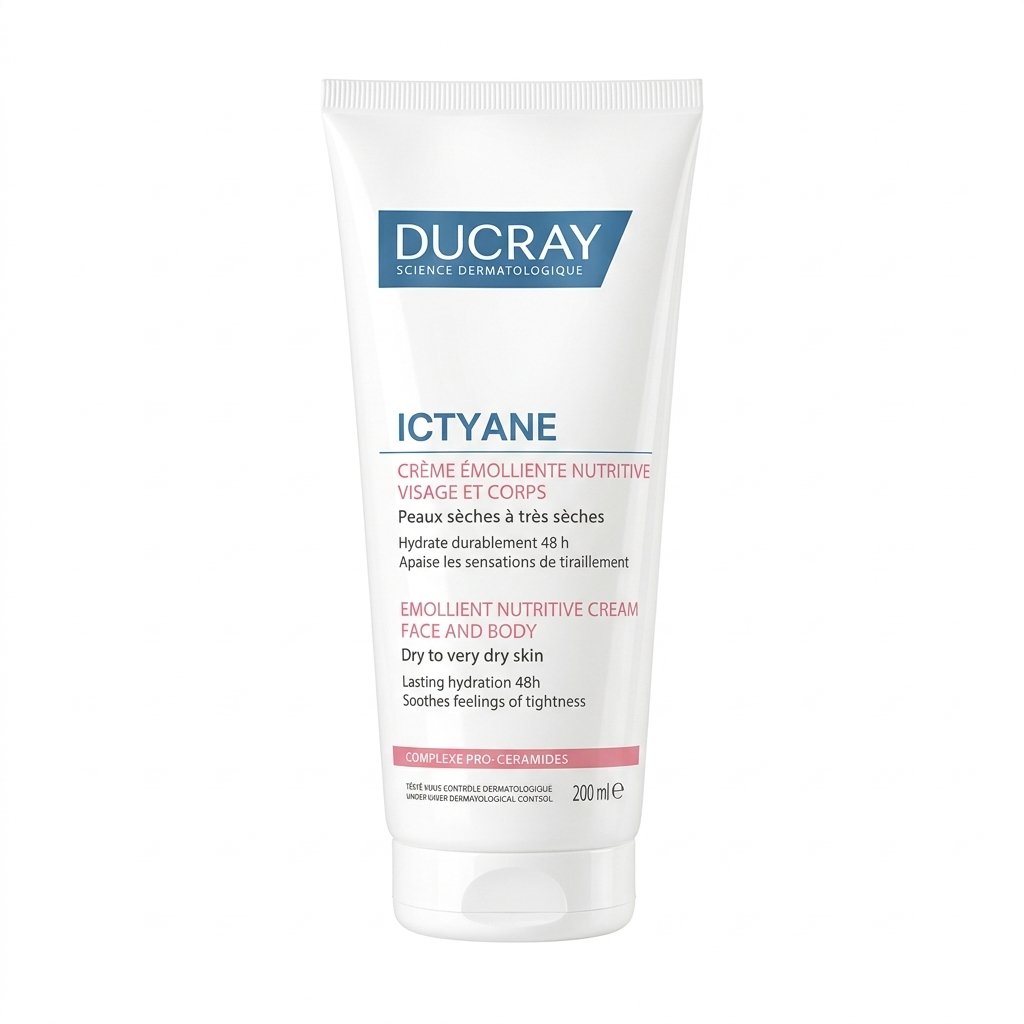 Ducray – Ictyane Crème Émolliente Nutritive – Hydratation 48h – 200 ml H&O Parapharmacie - Algérie Ducray – Ictyane Crème Émolliente Nutritive – Hydratation 48h – 200 ml H&O Parapharmacie - Algérie