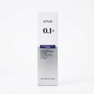 Anua – 0.1+ Caffeine Revitalizing Eye Cream – Soin revitalisant contour des yeux – 30 g / Net Wt. 1.05 oz. H&O Parapharmacie - Algérie