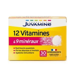 Juvamine – 12 Vitamines & 9 minéraux – Nutriments essentiels, Forme physique et mentale, Système immunitaire – 30 comprimés