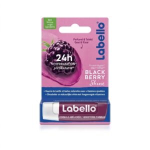 Labello – Black Berry Shine – Hydratation 24h et brillance fruitée – Non visible H&O Parapharmacie - Algérie