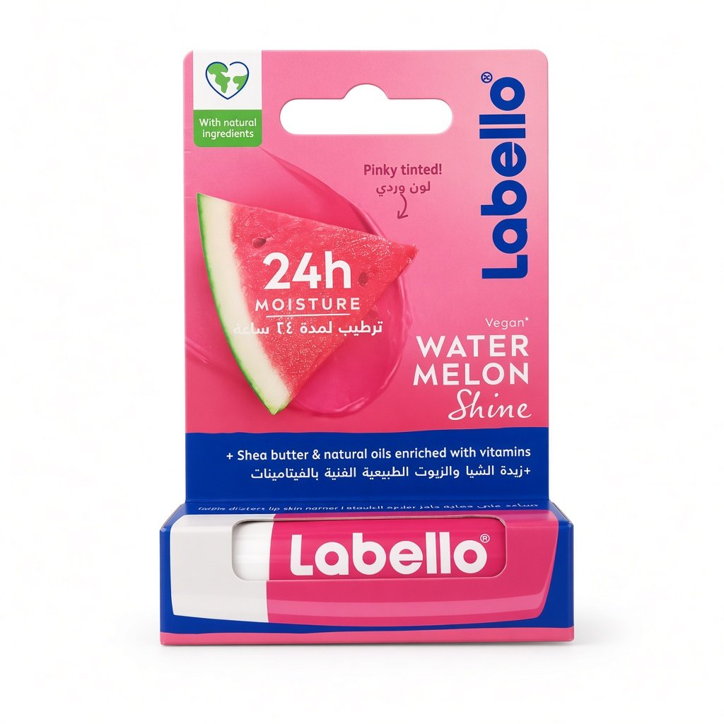 Labello – Watermelon Shine – Hydratation 24h & Brillance – Non visible H&O Parapharmacie - Algérie Labello – Watermelon Shine – Hydratation 24h & Brillance – Non visible H&O Parapharmacie - Algérie